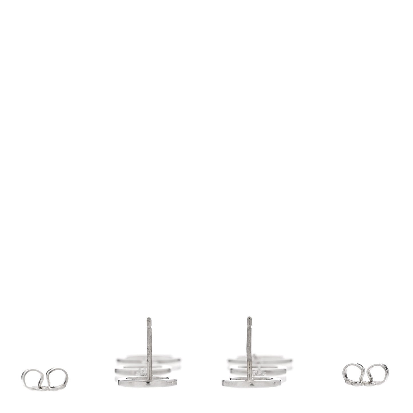 Sterling Silver Triple Circle Dangle Earrings