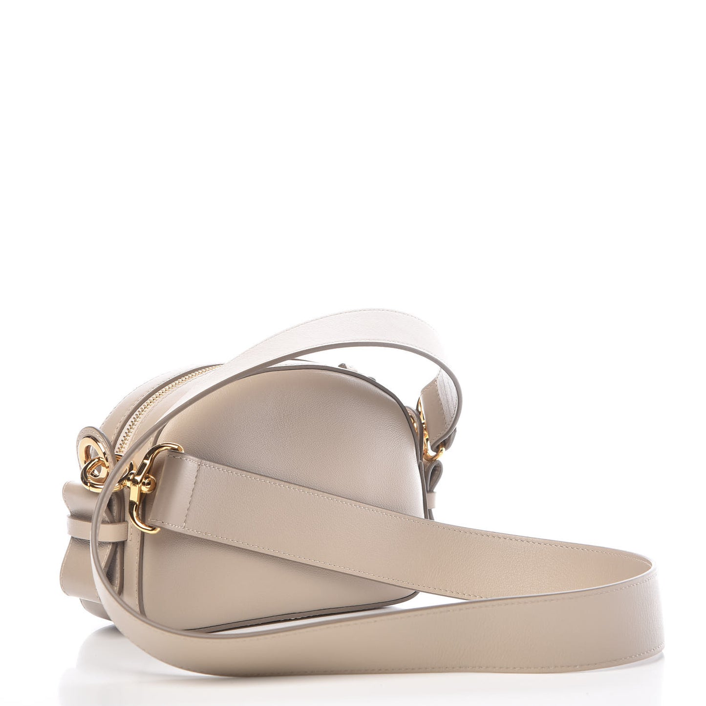 Smooth Calfskin Little Horses Embroidered Shoulder Bag Pastel Grey