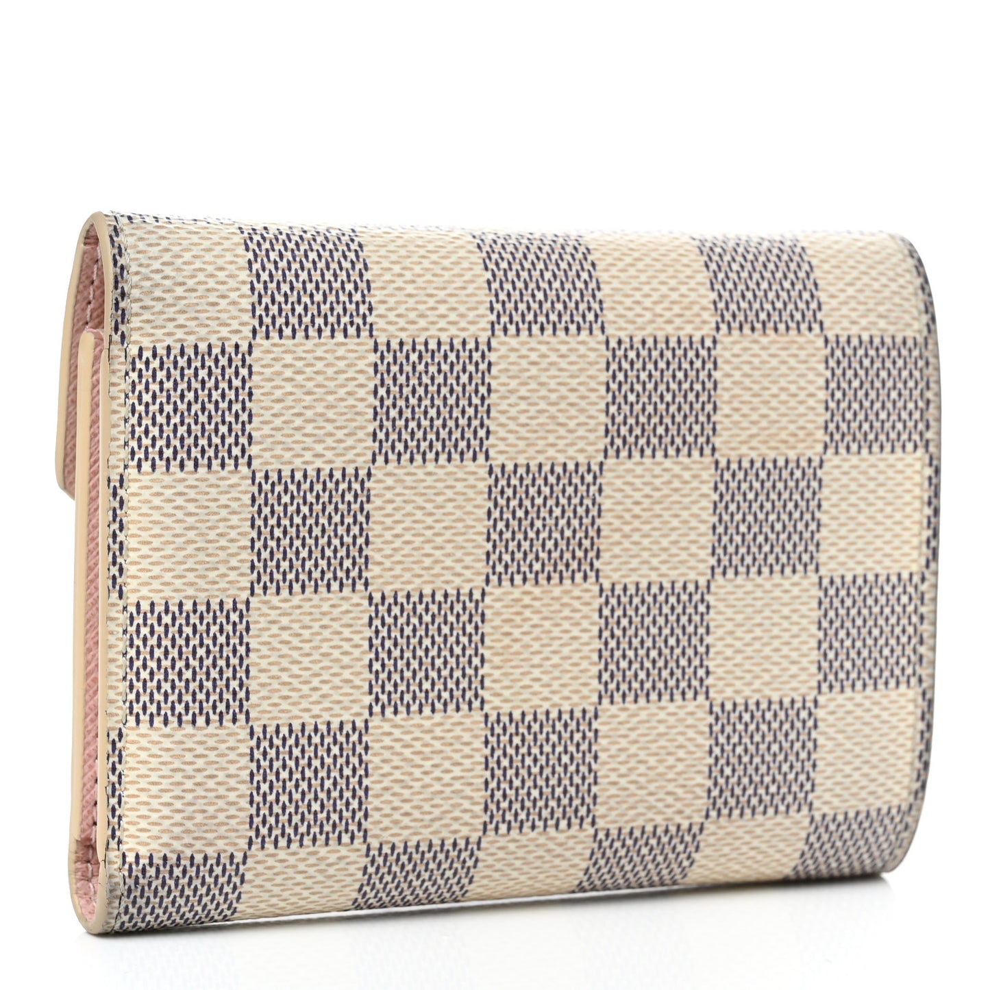 Damier Azur Victorine Wallet Rose Ballerine