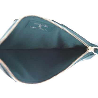 Chanel Caviar Quilted Classic Flat Wallet Pouch Dark Turquoise 5 of 8
