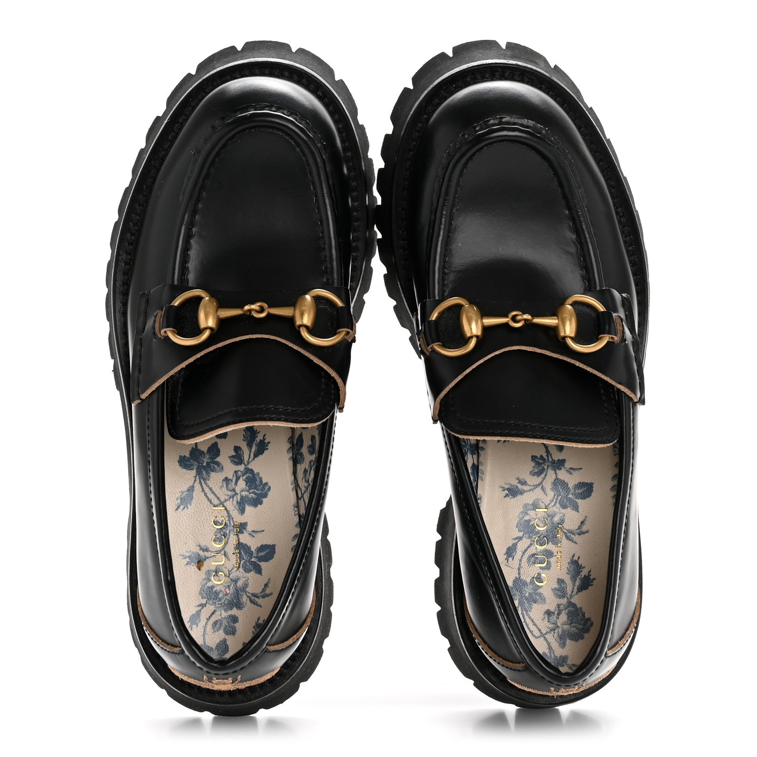 Gucci Cordovan Lux Womens Harald Horsebit 25mm Platform Loafers 36 Black 2 of 10
