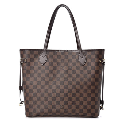 Louis Vuitton Damier Ebene Neo Neverfull MM Rose Ballerine 1 of 12