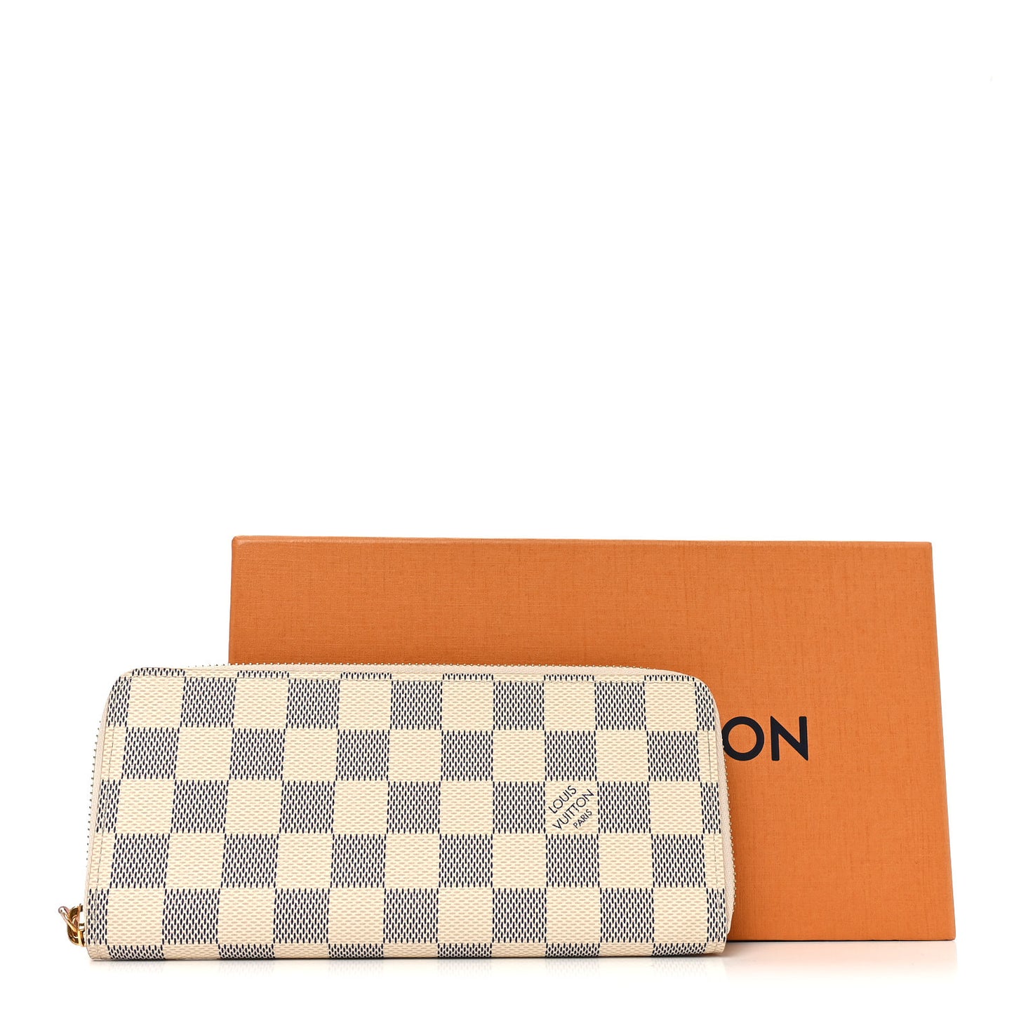 Damier Azur Clemence Wallet Rose Ballerine