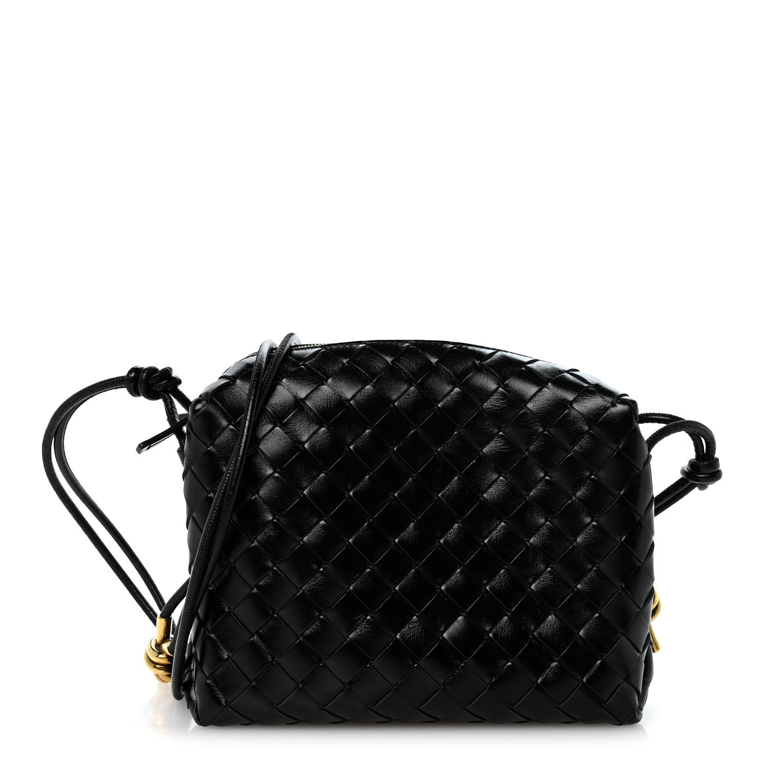 Bottega Veneta Polished Nappa Intrecciato Knot Small Loop Camera Bag Space 1 of 12
