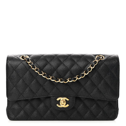Chanel Caviar Quilted Medium Double Flap Black 1 of 11