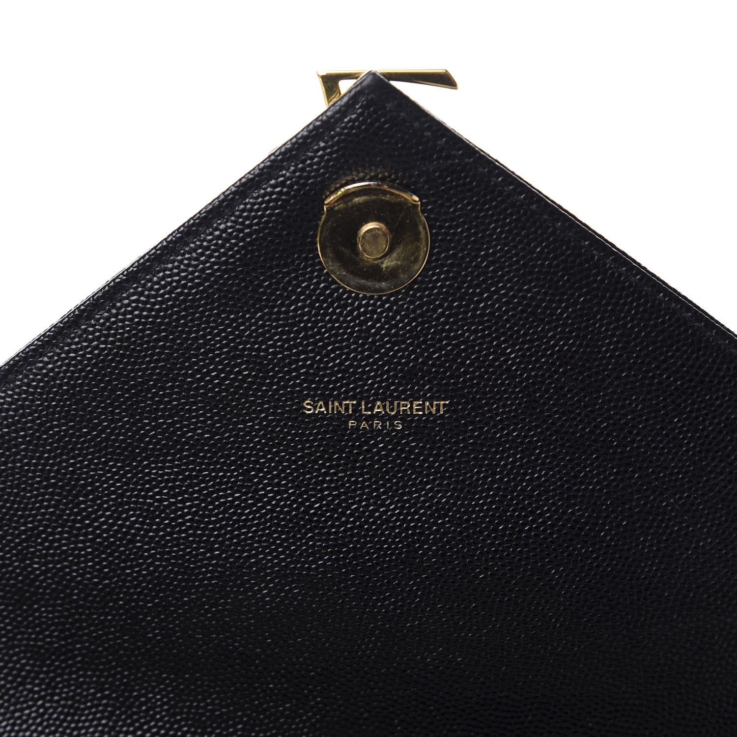 Saint Laurent Grain De Poudre Matelasse Chevron Large Monogram Satchel Black 10 of 11