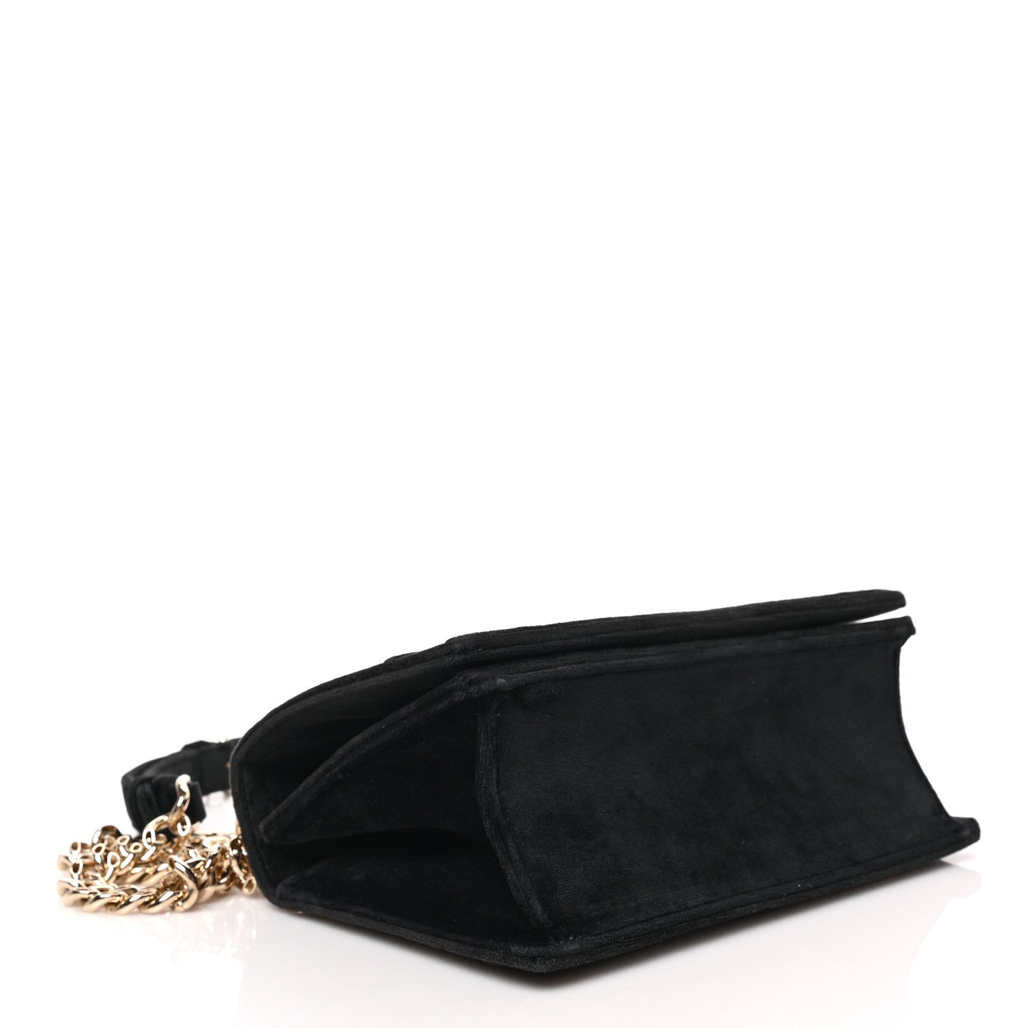 Christian Dior Velvet Medium Diorama Flap Bag Black 4 of 8
