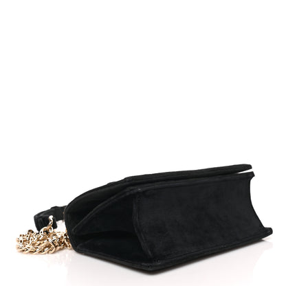 Christian Dior Velvet Medium Diorama Flap Bag Black 4 of 8