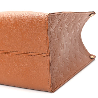 Louis Vuitton Empreinte Monogram Onthego MM Cognac 9 of 10