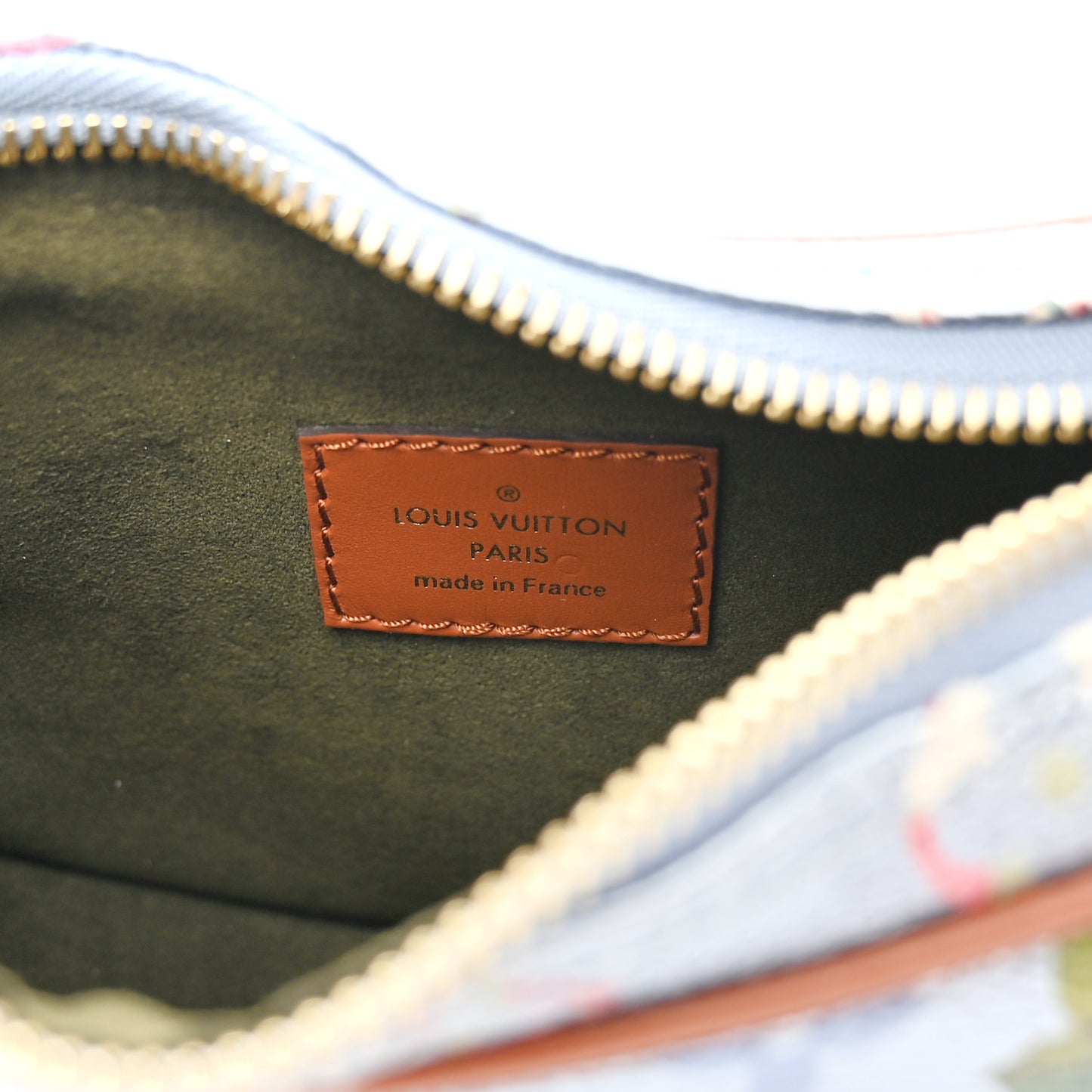 Metallic Monogram LV Garden Loop PM Blue