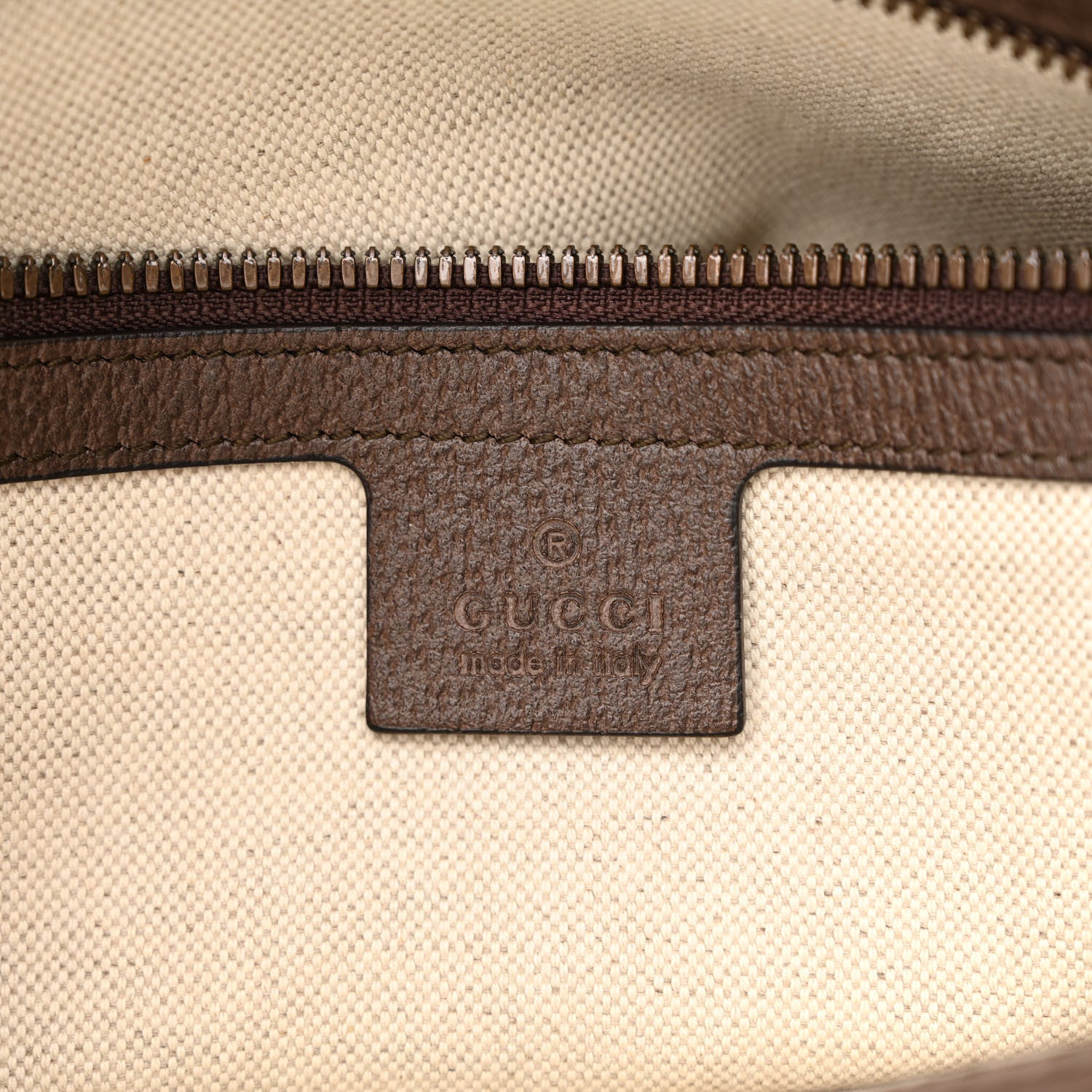 Gucci GG Supreme Monogram Web Medium Ophidia Shoulder Bag Beige New Acero 8 of 12