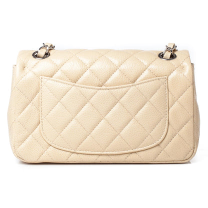 Chanel Caviar Quilted Mini Flap Beige Clair 5 of 11