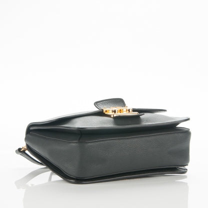 Miu Miu Goatskin Madras Shoulder Bag Ardesia 4 of 8