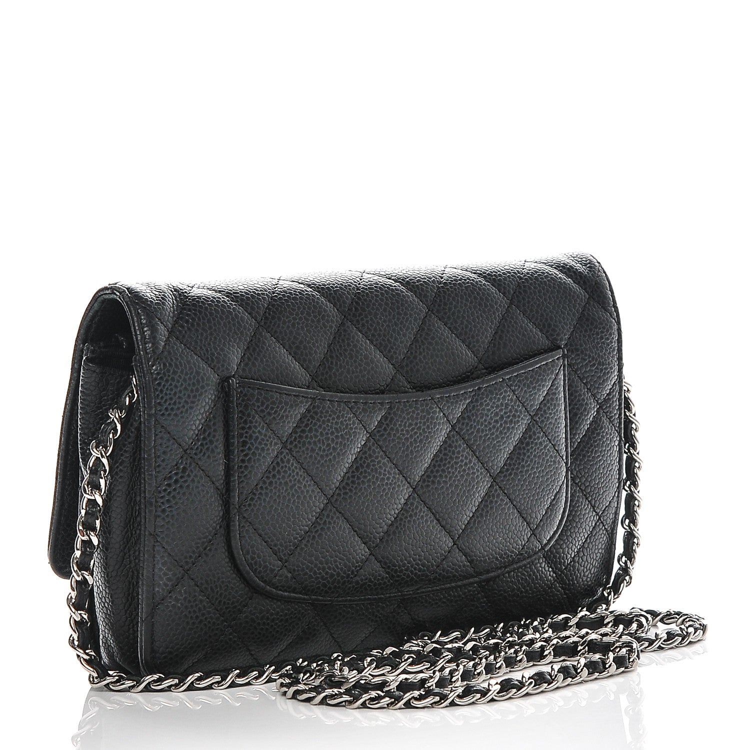 Chanel Caviar Quilted Wallet On Chain WOC Black 3 of 9