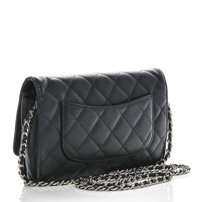 Chanel Caviar Quilted Wallet On Chain WOC Black 3 of 9