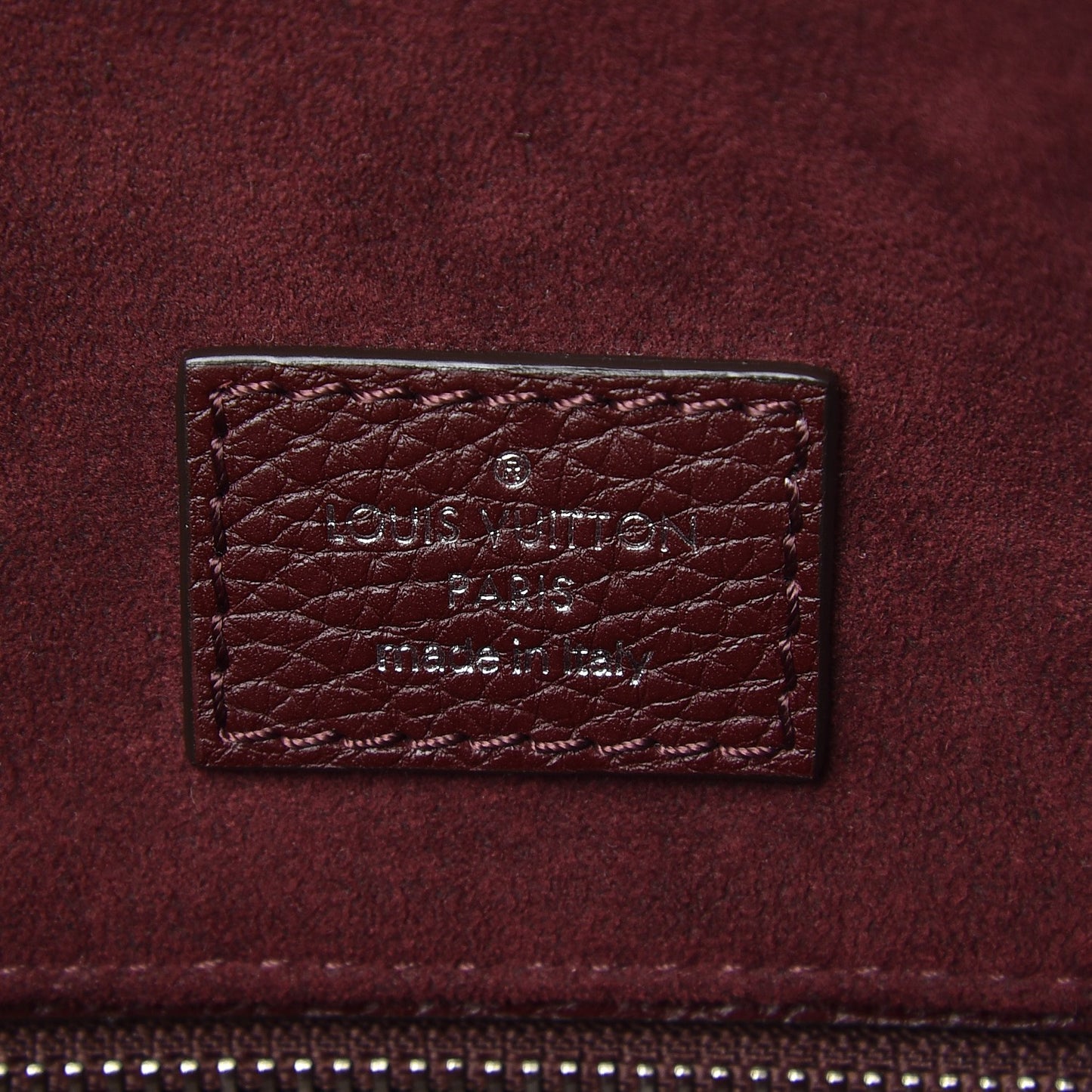 Taurillon Tote Zippe Bordeaux
