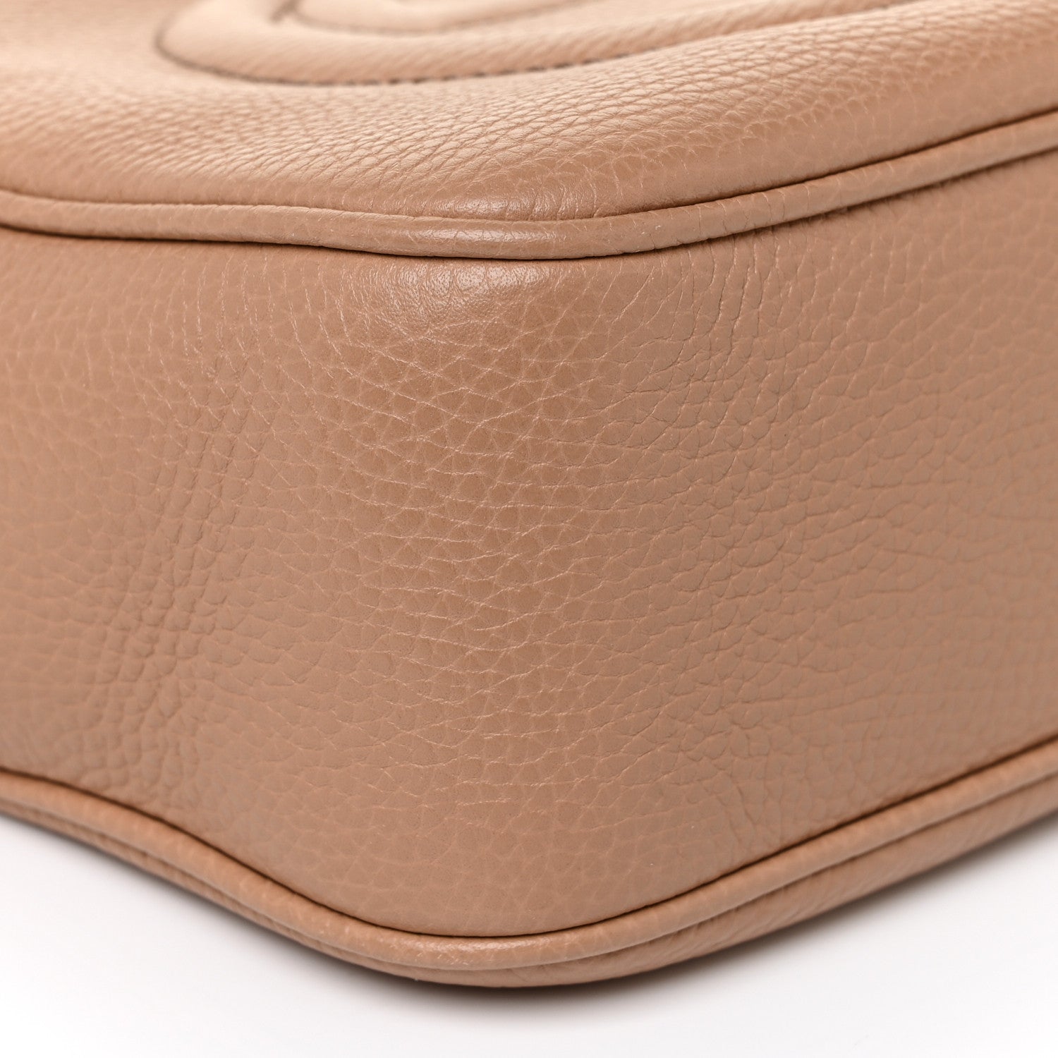 Gucci Pebbled Calfskin Small Soho Disco Bag Camelia 8 of 11