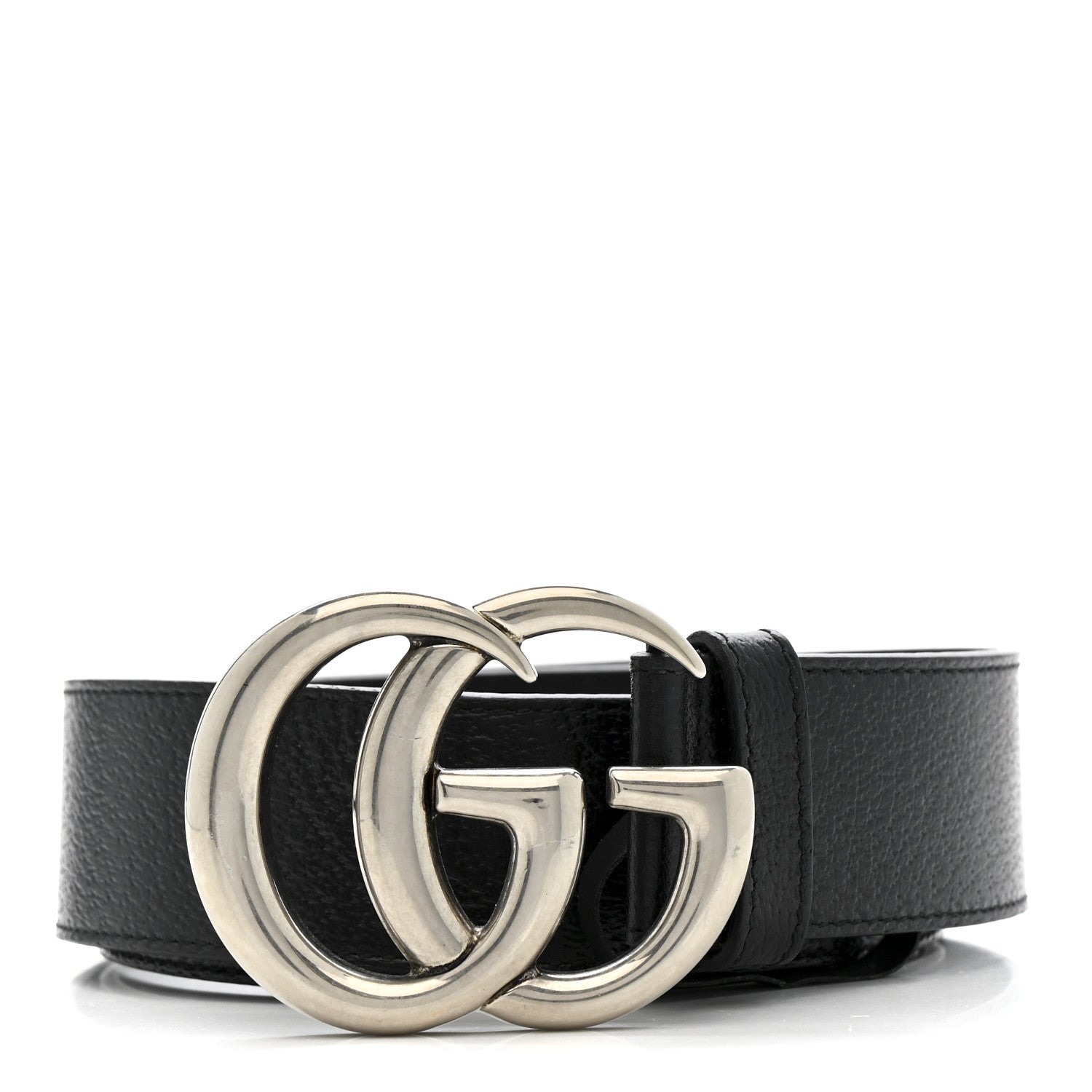 Gucci Textured Calfskin Double G 40mm Belt 95 38 Black 1 of 5