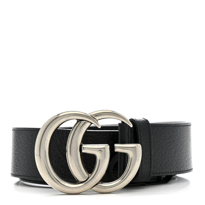 Gucci Textured Calfskin Double G 40mm Belt 95 38 Black 1 of 5