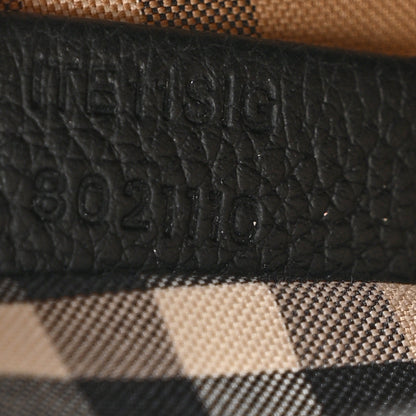 Burberry Grainy Calfskin Vintage Check Note Crossbody Bag Black 7 of 10