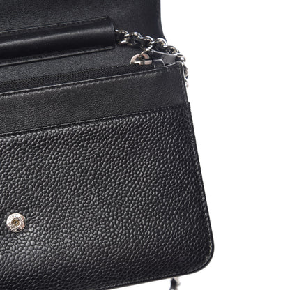 Chanel Caviar Timeless CC Wallet On Chain WOC Black 13 of 17