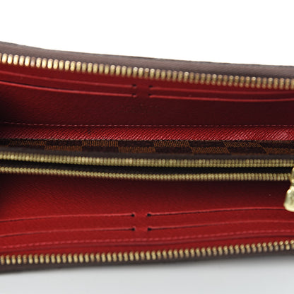 Louis Vuitton Damier Ebene Clemence Wallet Cherry 5 of 12