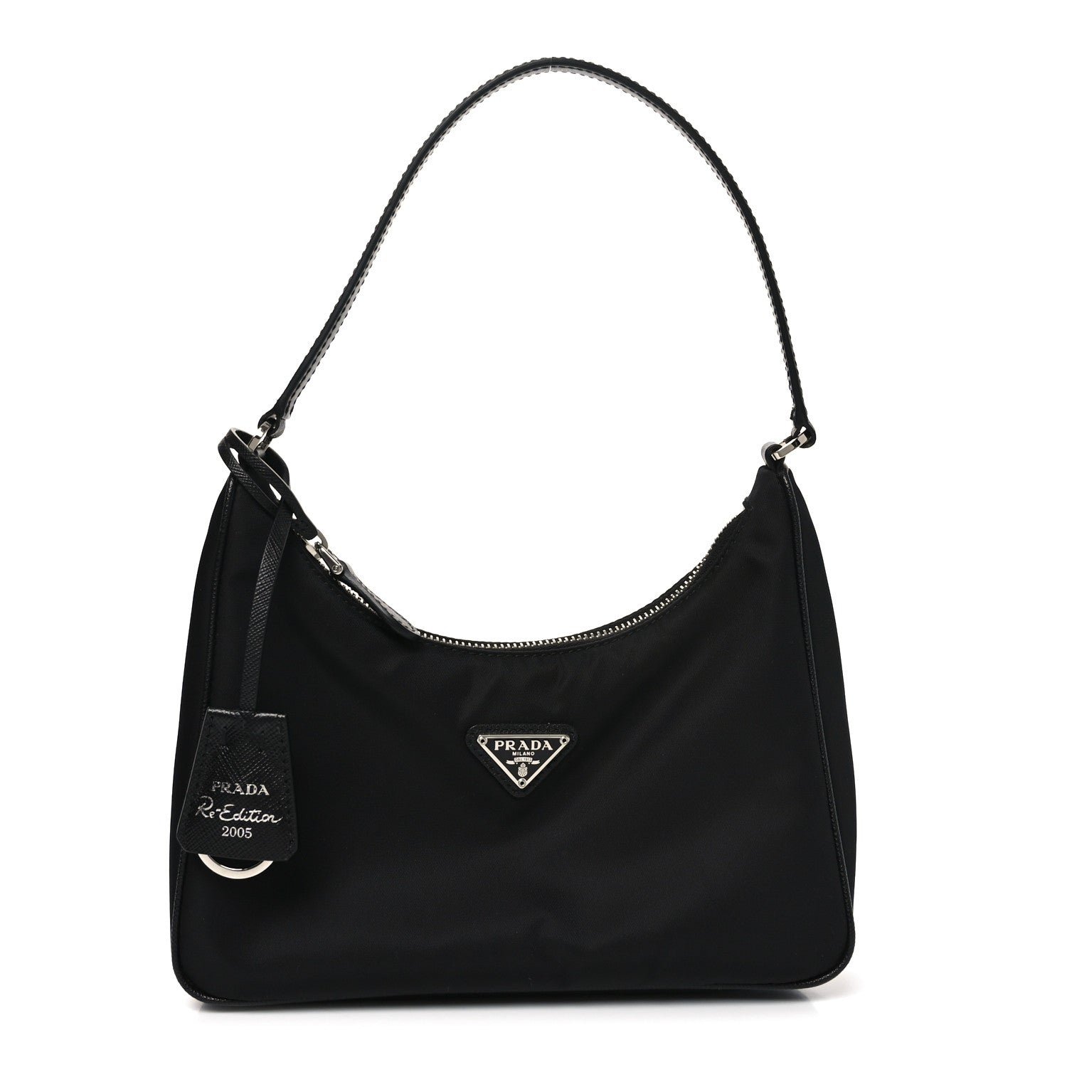 Prada Tessuto Nylon Saffiano Mini Re-Edition 2005 Bag Black 1 of 10