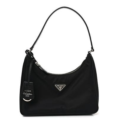 Prada Tessuto Nylon Saffiano Mini Re-Edition 2005 Bag Black 1 of 10