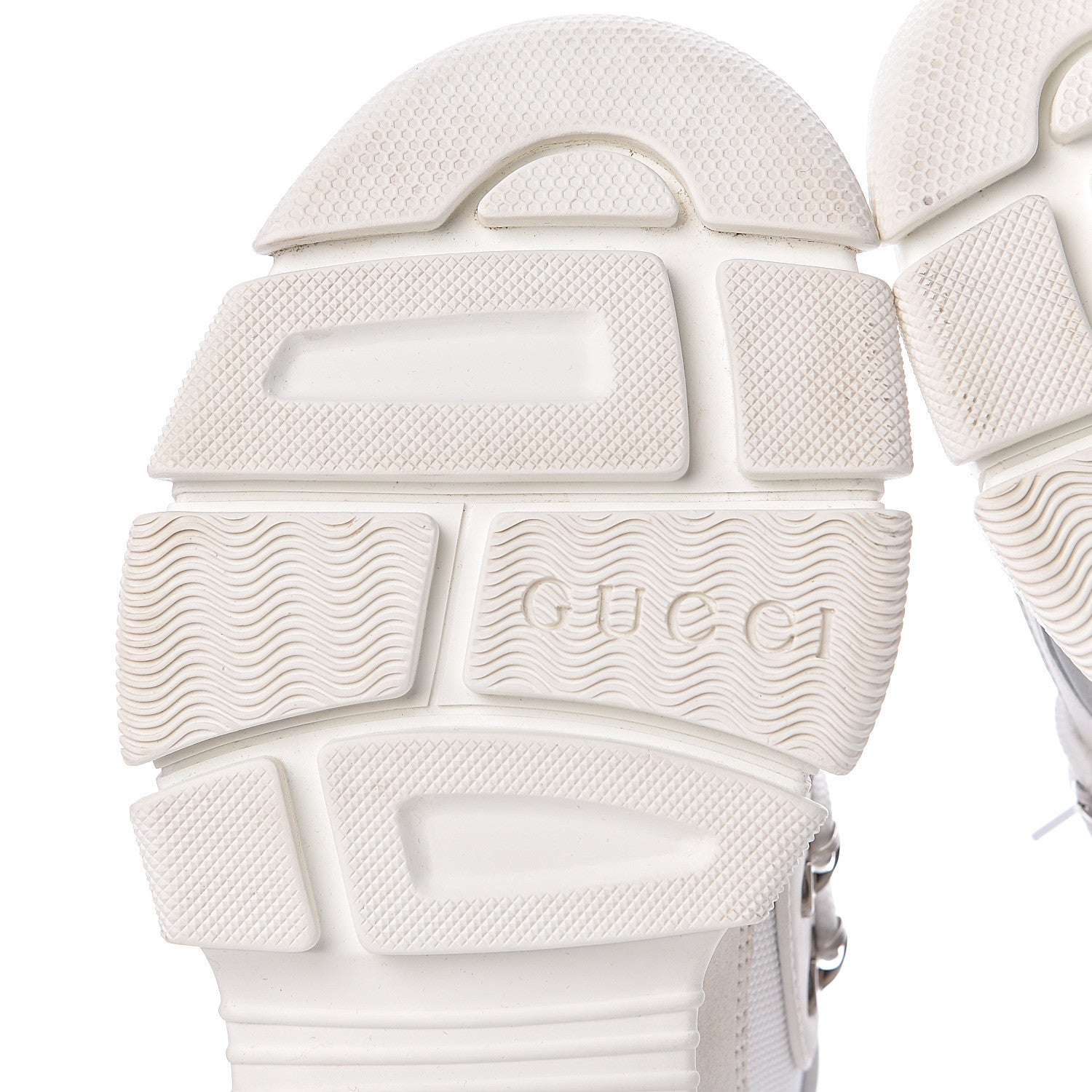 Gucci X SEGA Mesh Calfskin Suede Womens Flashtrek Sneakers 36.5 Great White 7 of 15