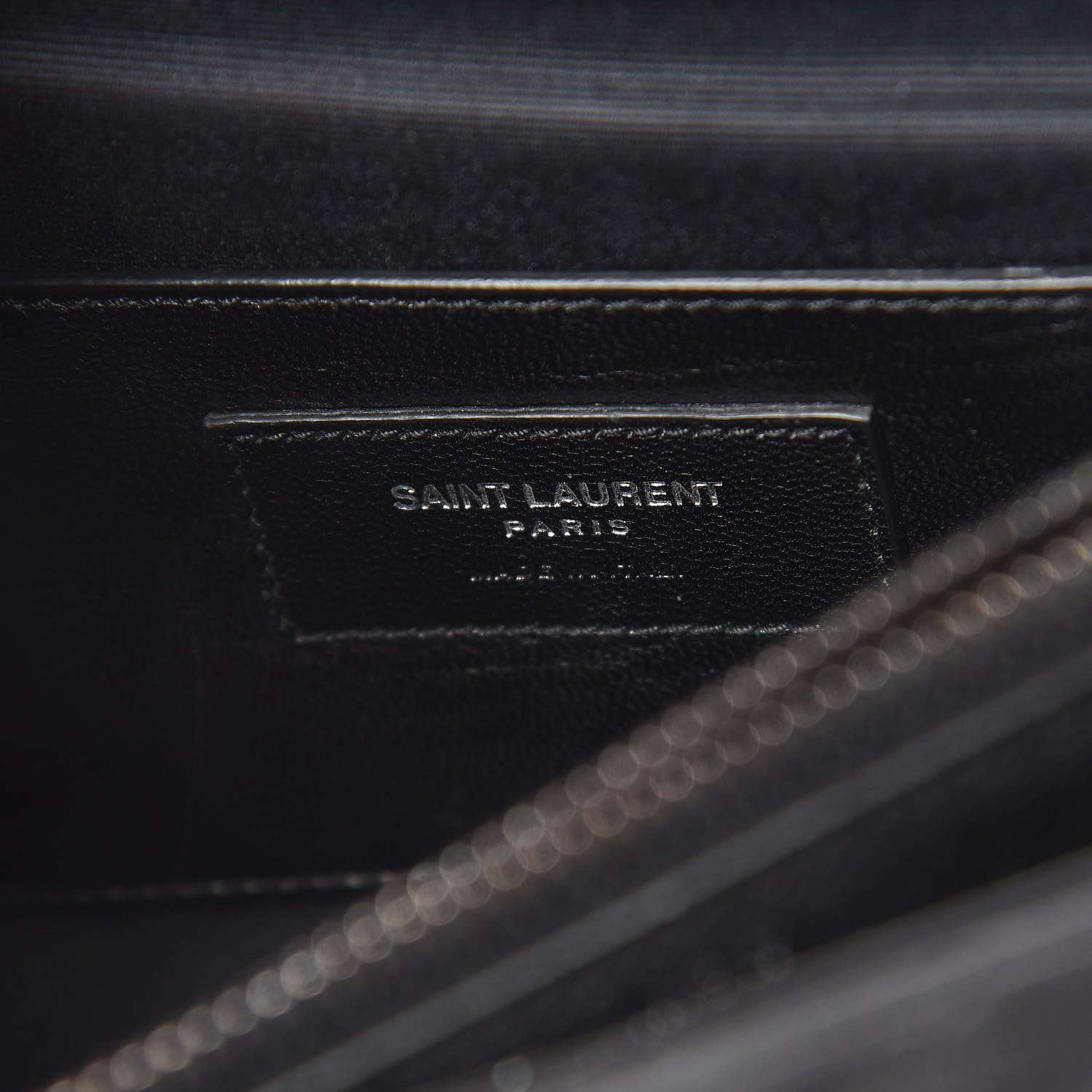 Saint Laurent Sheepskin Matelasse Chevron Monogram Large College Satchel Black 7 of 15