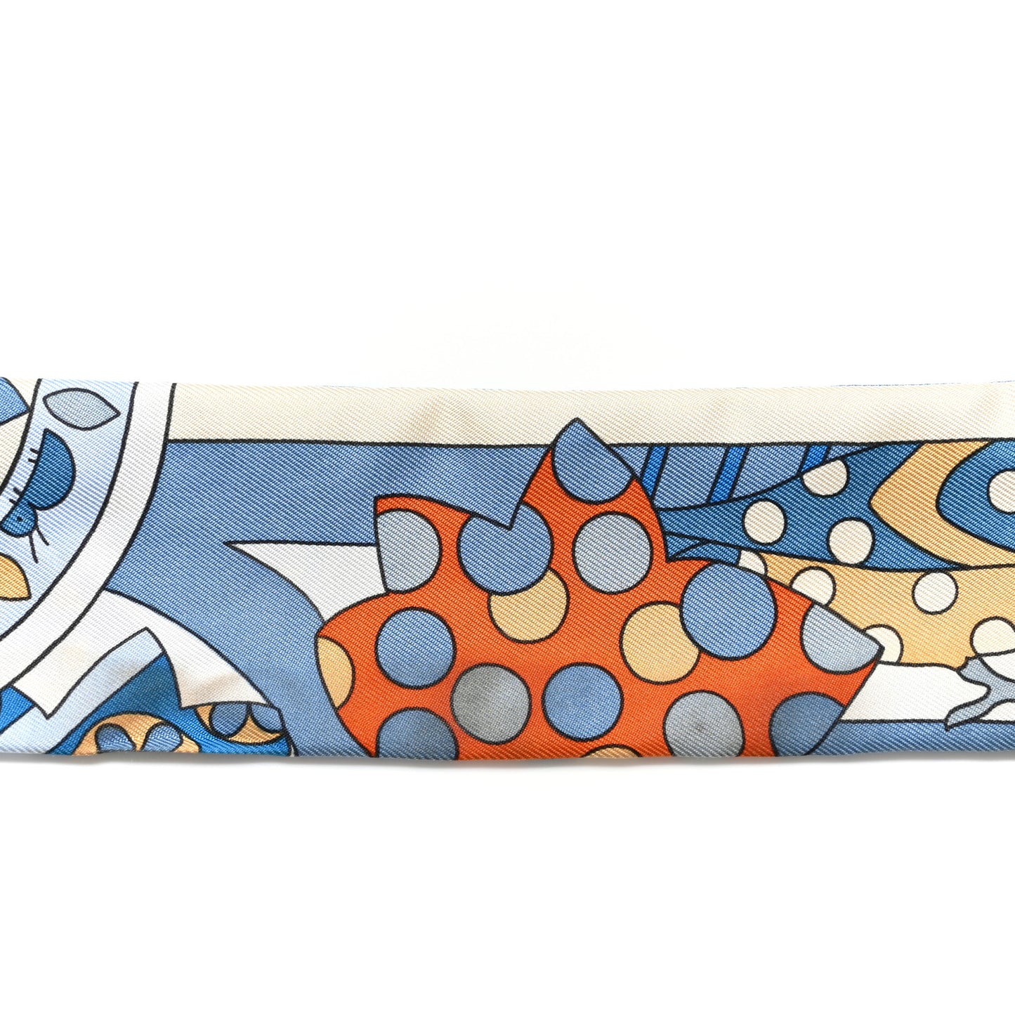 Silk Les Murmures de la Foret Twilly Bleu Jean Orange