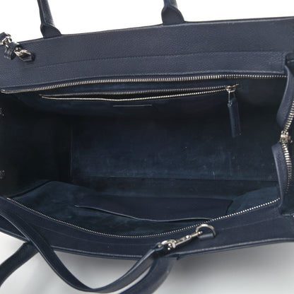 Saint Laurent Calfskin Medium Rive Gauche Cabas Navy Blue 4 of 6