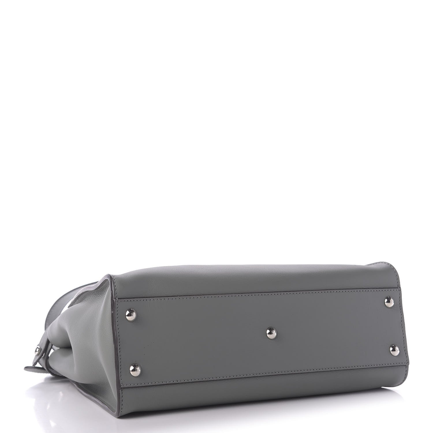 Fendi Vitello Seta Shiny Nappa Medium Peekaboo Iconic Satchel Alga Rosa Doll 5 of 12