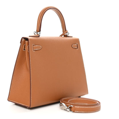 Hermes Epsom Kelly Sellier 25 Gold 2 of 11