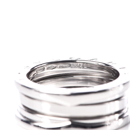 Bulgari 18K White Gold B.Zero1 Three-Band Ring 54 6.75 5 of 5