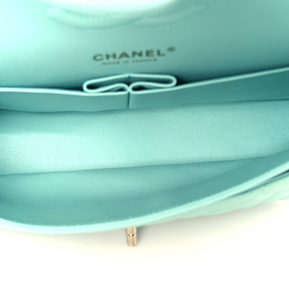 Chanel Caviar Quilted Medium Double Flap Light Blue 5 of 11