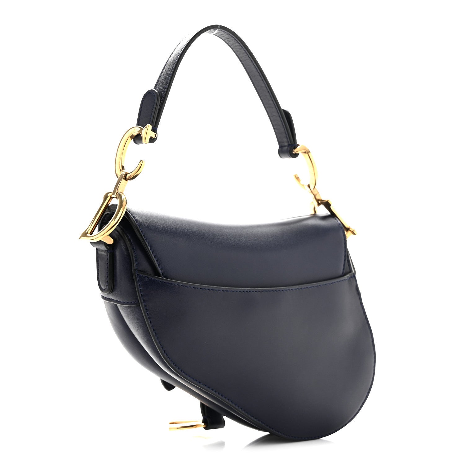Christian Dior Calfskin Mini Saddle Bag Blue 3 of 13