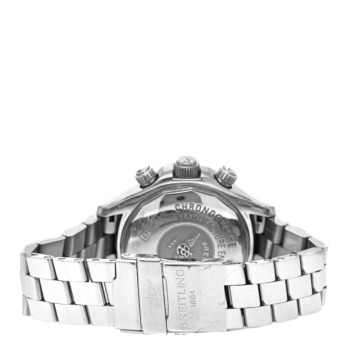 Stainless Steel 42mm Chrono Superocean Automatic Watch Black A13340