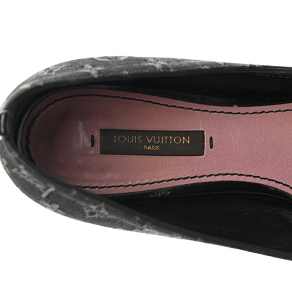 Louis Vuitton Denim Monogram Ballerina Flats 36.5 Black 8 of 12