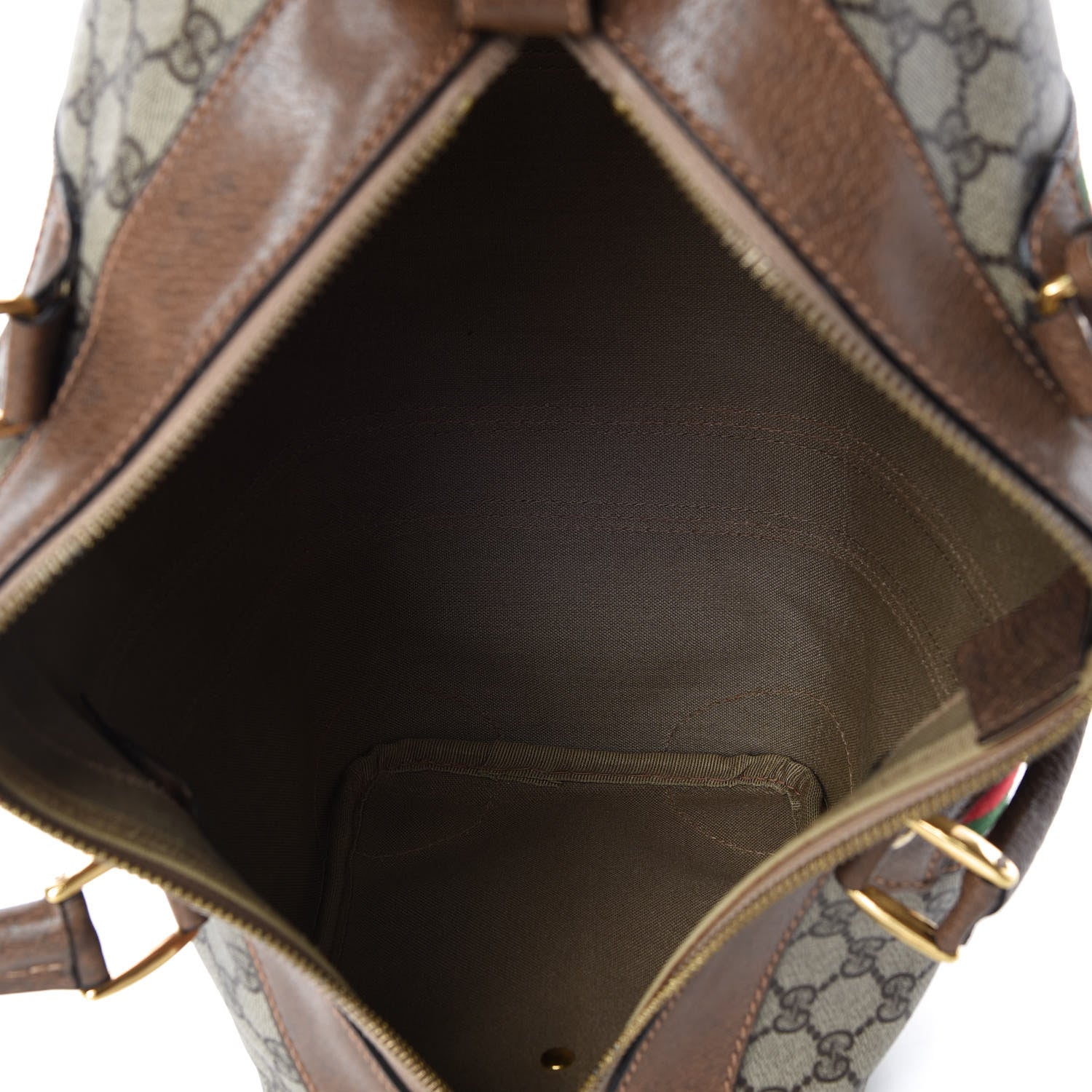 Gucci GG Plus Monogram Web Boston Brown 7 of 22