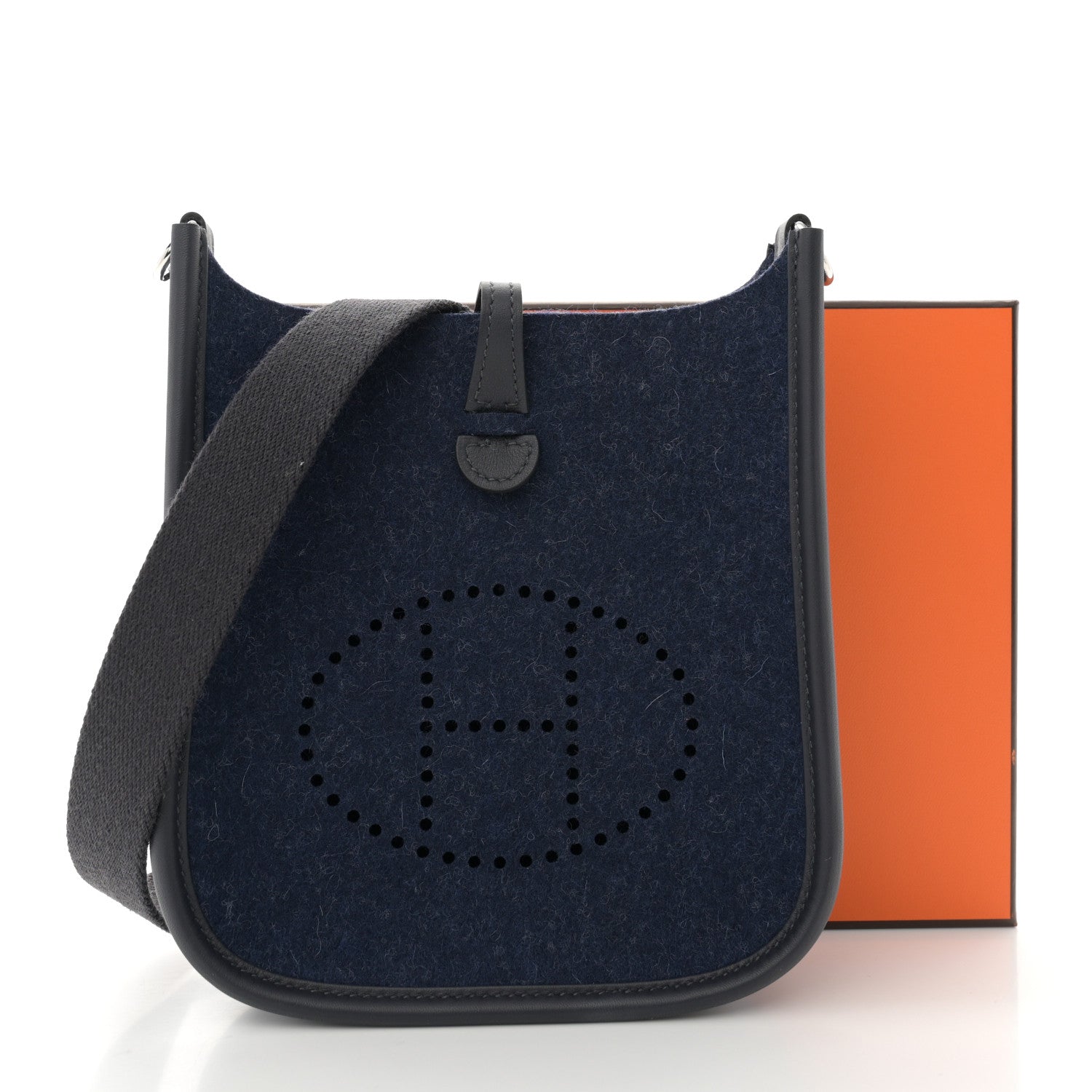Hermes Feutre Swift Evelyne TPM Bleu Nuit Black 11 of 11