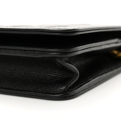 Chanel Caviar Quilted Boy Wallet On Chain WOC Black 11 of 13