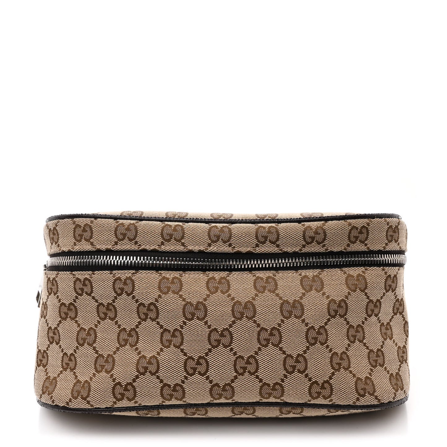 Monogram Dollar Calfskin Waist Pouch Beige Ebony Testa di Moro Marrone Scuro