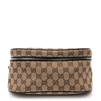 Gucci Monogram Dollar Calfskin Waist Pouch Beige Ebony Testa di Moro Marrone Scuro 1 of 10