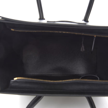 Celine Baby Grained Calfskin Suede Mini Tri-Color Luggage Stone 4 of 9