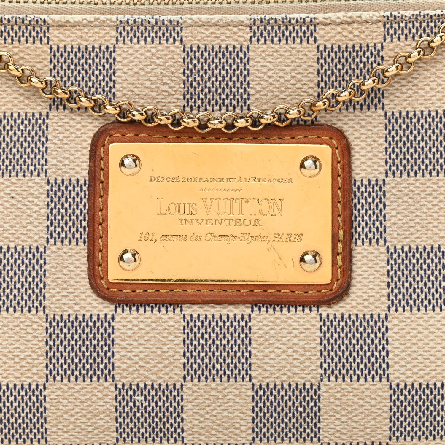 Louis Vuitton Damier Azur Eva Clutch 8 of 11