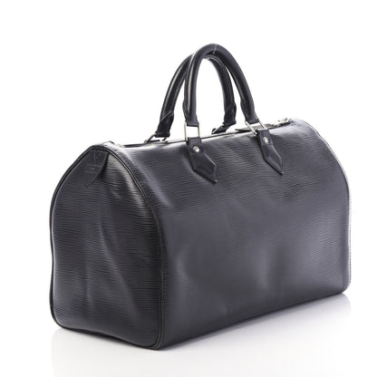 Louis Vuitton Epi Speedy 35 Black 3 of 10