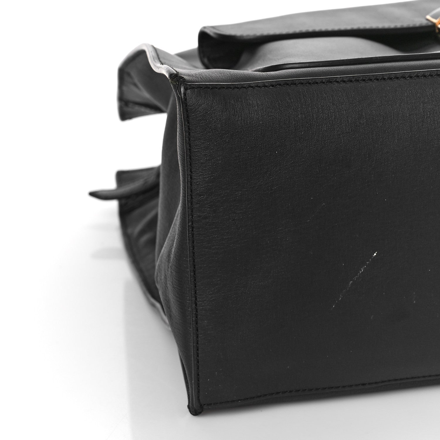 Balenciaga Calfskin Padlock All Afternoon Tote Black 6 of 8