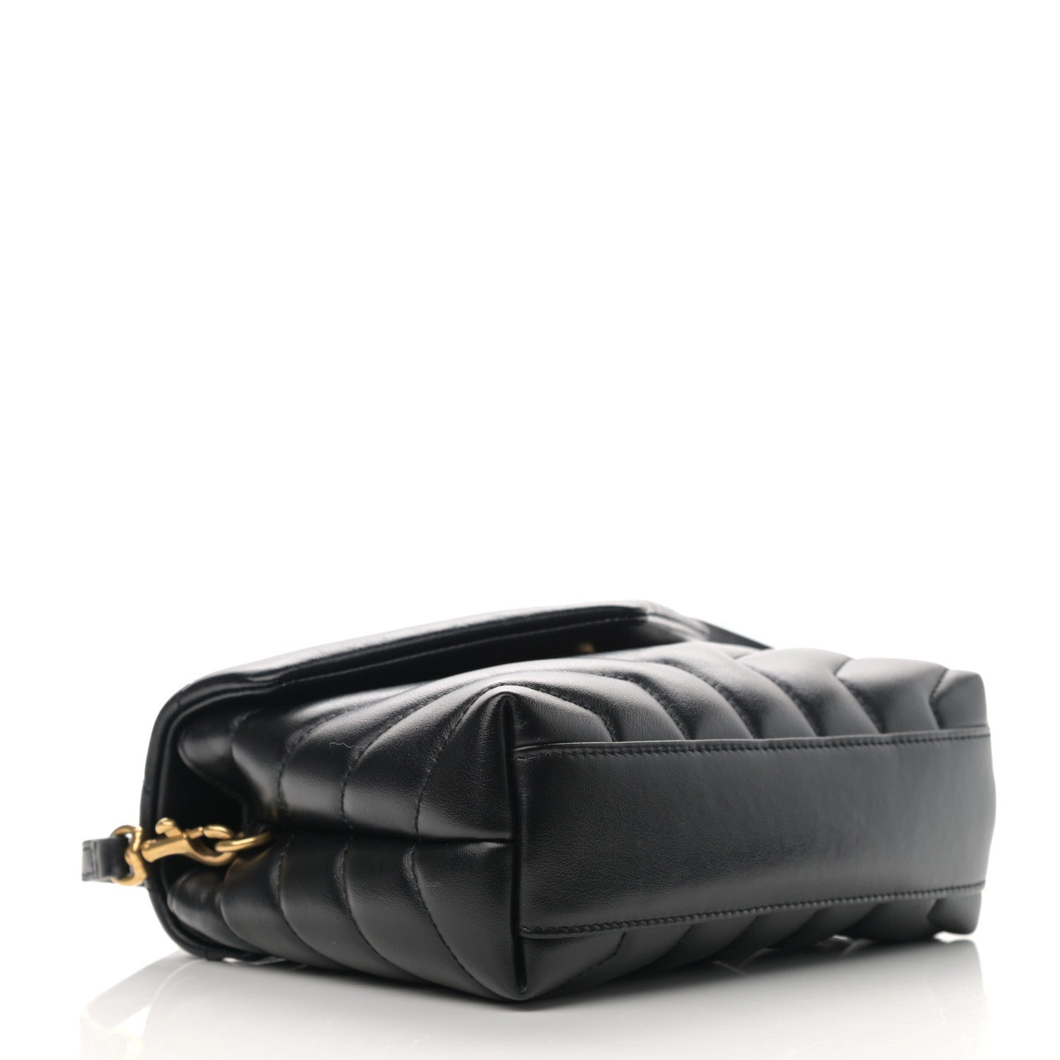 Saint Laurent Calfskin Y Quilted Monogram Toy Loulou Crossbody Bag Black 4 of 14