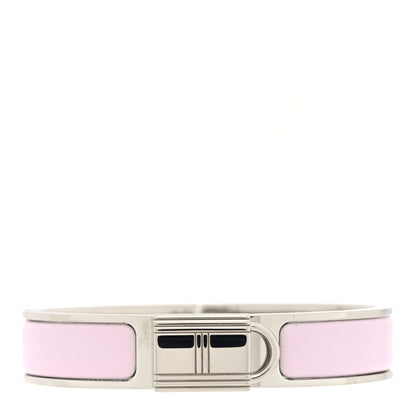 Hermes Enamel Narrow Clic Cadenas Bracelet PM Rose Dragee 1 of 5